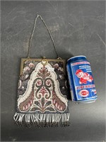 GREAT OLD ANTIQUE BEADED PURSE GOOD CONDITION