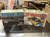 Vintage Model Cars - 72 Mustang & Trans Am
