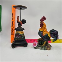 Rooster Candle Holder/Rooster Figurine