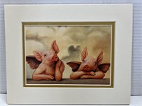 8x10 Matted "Pig Angels"