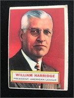 1956 Topps #1 William Harridge League President Am