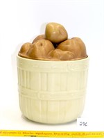 Vintage McCoy Basket of Taters cookie jar marked