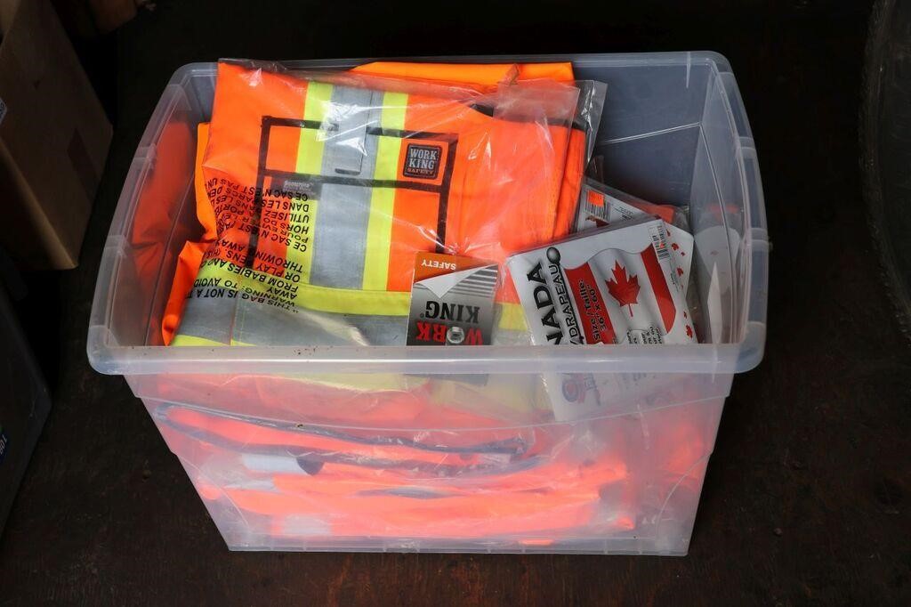 TOTE OF SAFETY VESTS