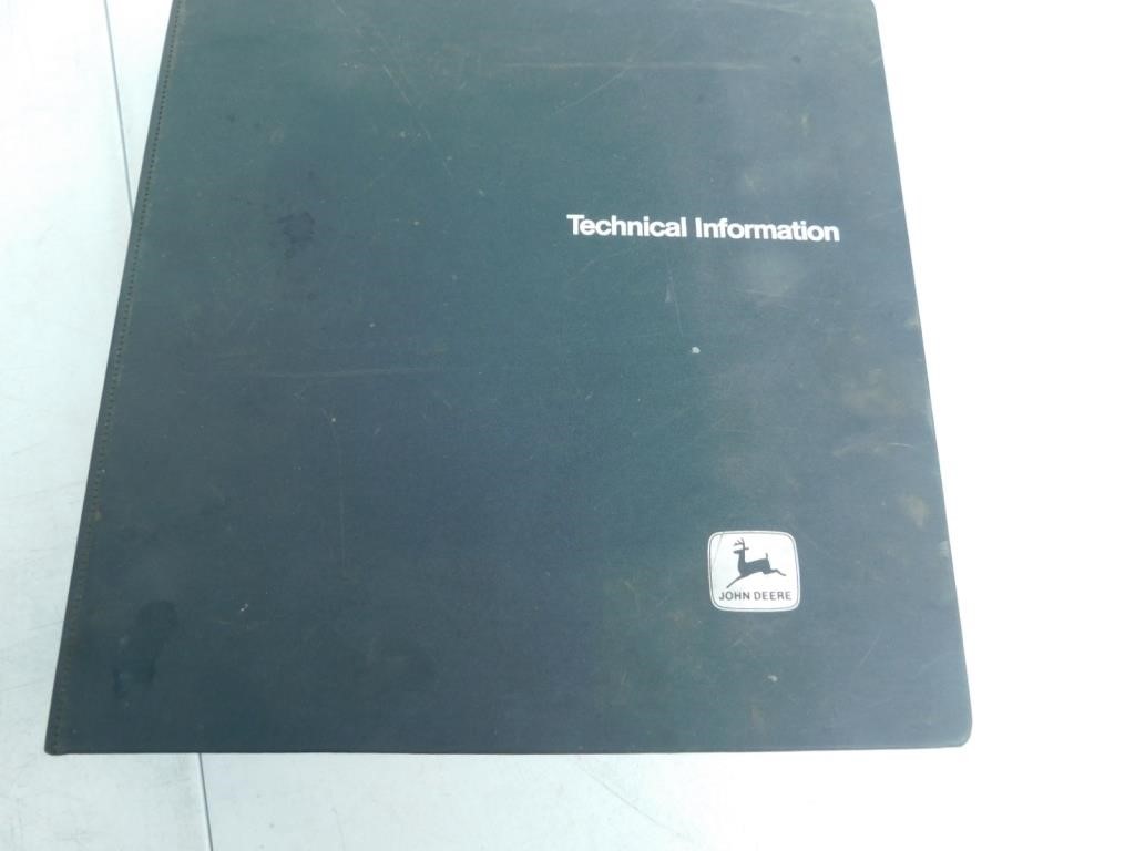 John Deere Technical information manual.