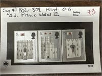 SG 802-804 OG PRINCE OF WALES SET OF 3