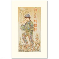 Puck Limited Edition Serigraph by Edna Hibel (1917