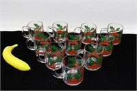 10 Christmas Glass Mugs