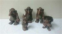 Indoor/Outdoor Trolls - Some Missing Tails & Hair