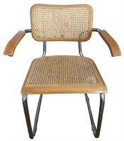 Cane Back Metal Chair