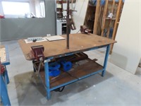 Solid Steel Plate Table & 150mm Dawn Vice