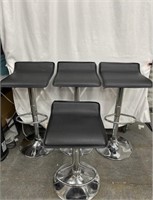 Set of 4 Adjustable Barstool Chairs