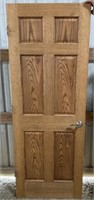 30in Solid Oak 6 Panel Interior Door