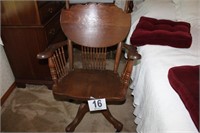 Antique swivel desk chair