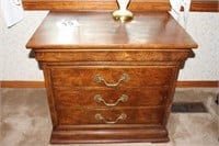 Henry Don Commode Burl Wood (28x19x25)