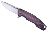 Hen & Rooster Red Carbon Fiber Tasmanian Knife