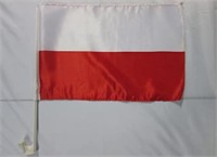 NEW 18x12” Poland Car Flag
