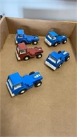 Lot of Vintage Tootsie Toy Trucks