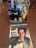 Batman Action Figure And Rolling Stone Magazine Fe