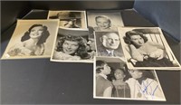 11 Black & White 1950s Stars Autographed Photos.