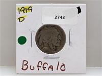 1919-D Buffalo Nickel