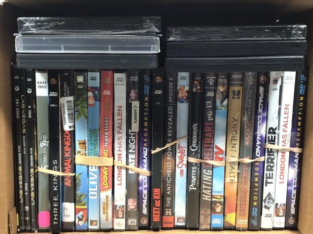 13x10x6 Box of Assorted DVD’s