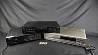 (3) VHS & Disc Players