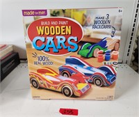 Nib build & paint wooden cars kit