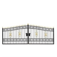 16' Bi-Parting Deluxe Wrought Iron Gates.