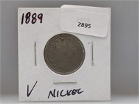 1889 V Nickel