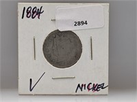 1884 V Nickel