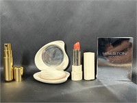 Halston Woman Amber & Pressed Powder w Lipstick