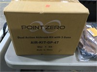 Point Zero Dual Action Airbrush Kit w 3 Guns