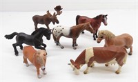 (7) Collectible  SCHIEICH Germany Toy Animals