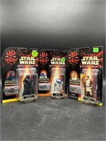Lot of 3 90’s Star Wars Collectible Action Figures