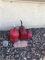 Three. Gas cans #162.