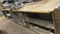 12’ Service Counter with laminate top stainless