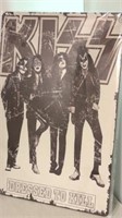 Metal sign, KISS (Dressed To Kill) approx 12x9