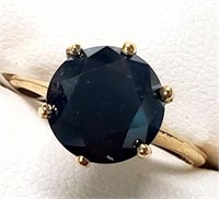 $2880 10K  Black Diamond(3.7ct) Ring