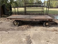 Antique foundry/factory cart.