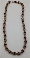 Elegant Necklace w/Faceted Black Beads