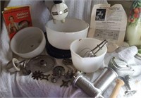 Sunbeam Mixmaster with juicer and food chopper