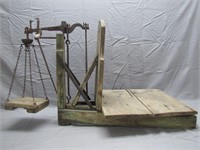 Antique Primitive Wooden Scale