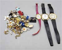 Assortment of Jewelry & Watches -untested crafting