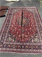 Mashad Handmade Rug 6'7" X 9'5" - Signed Rug