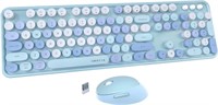 Colorful Computer Wireless Keyboard Mouse Combo