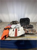 Cloth bags, duffel bags and assorted purses