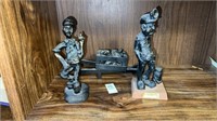 Coal miner statues