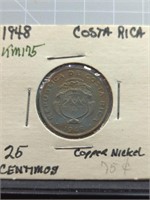 1948 Costa Rica coin