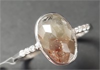 $4705 10K  Rose Cut Diamond (2.3Ct,I3,Gray