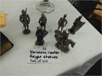 VERONESE PEWTER KNIGHT SCULTURES